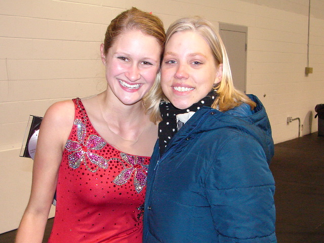 Brittany with her coach Heidi Masse