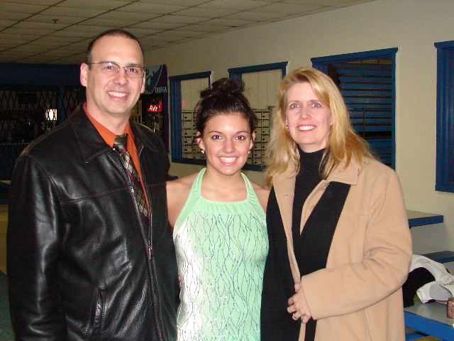 Olivia Gentile with her proud parents